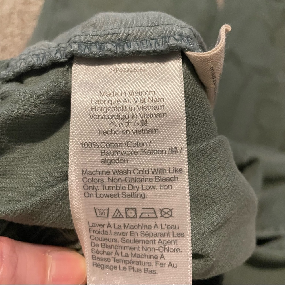 Madewell Huston Tapered Pull On Crop pants sage green - Picture 5 of 6